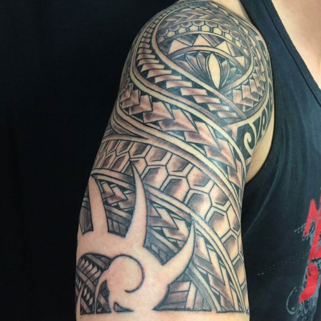 tribal tattoo, arm