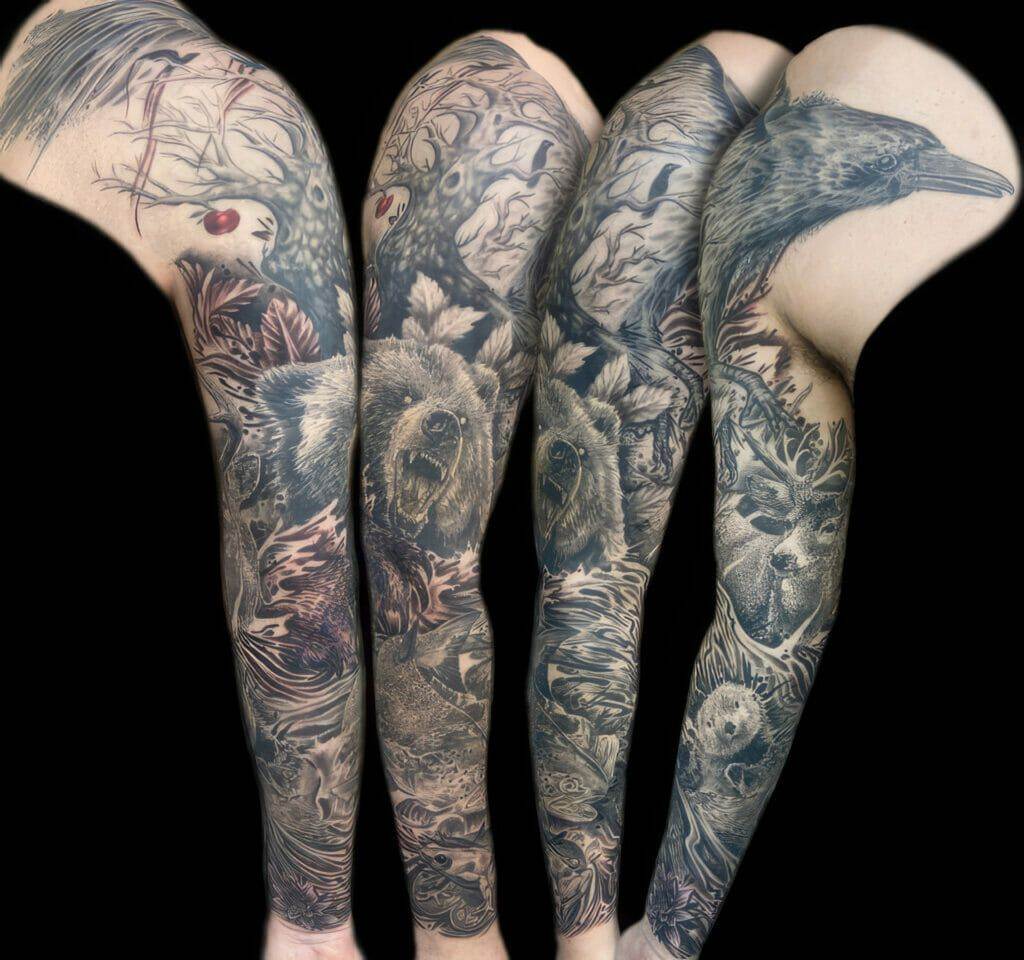 The Best Sleeve Tattoos Of All Time - TheTatt | Animal sleeve tattoo, Nature  tattoo sleeve, Men tattoos arm sleeve