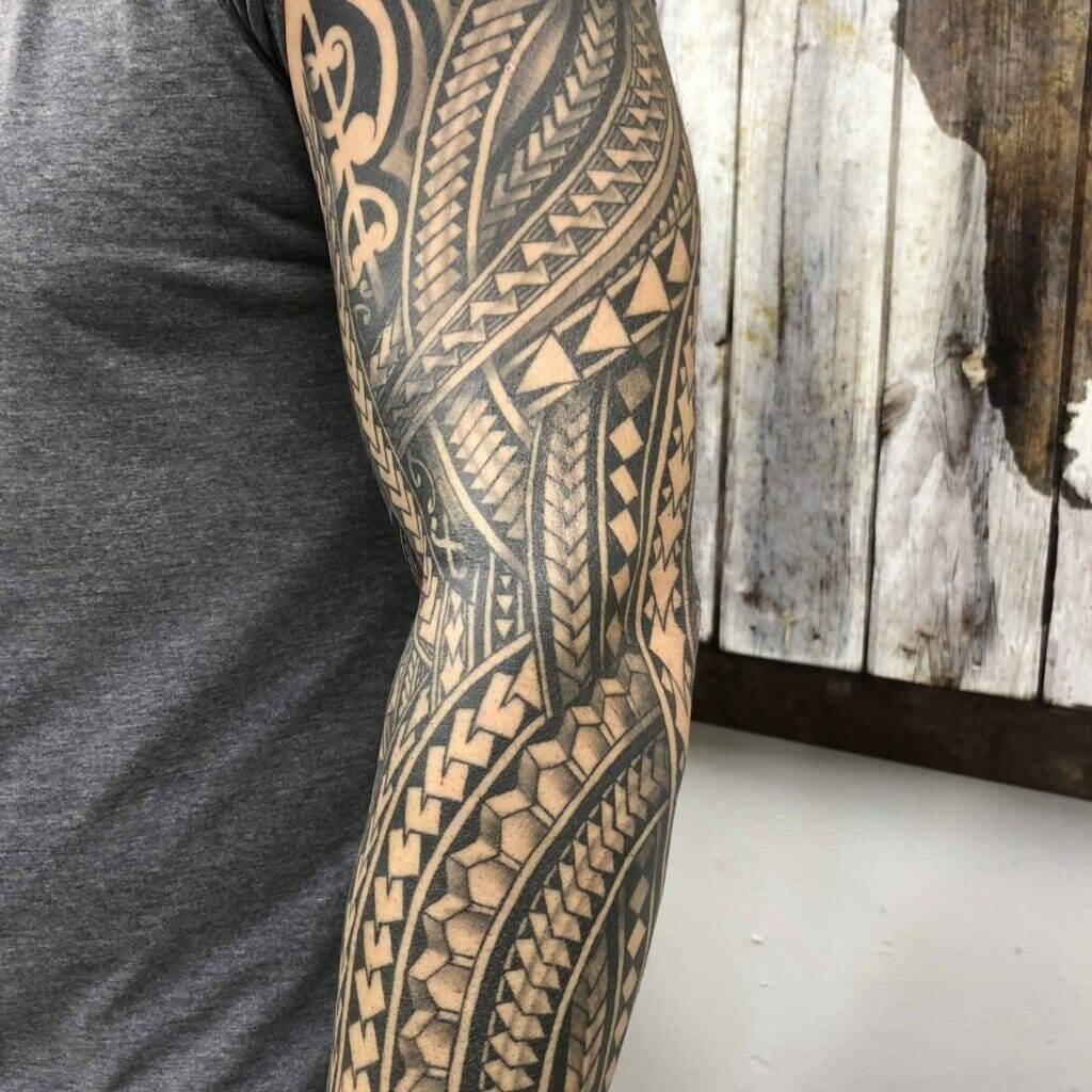 Tribal tattoo, sleeve