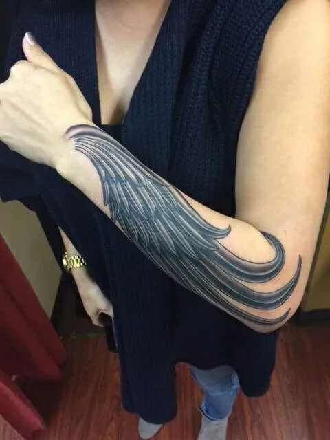 angel wing, tattoo