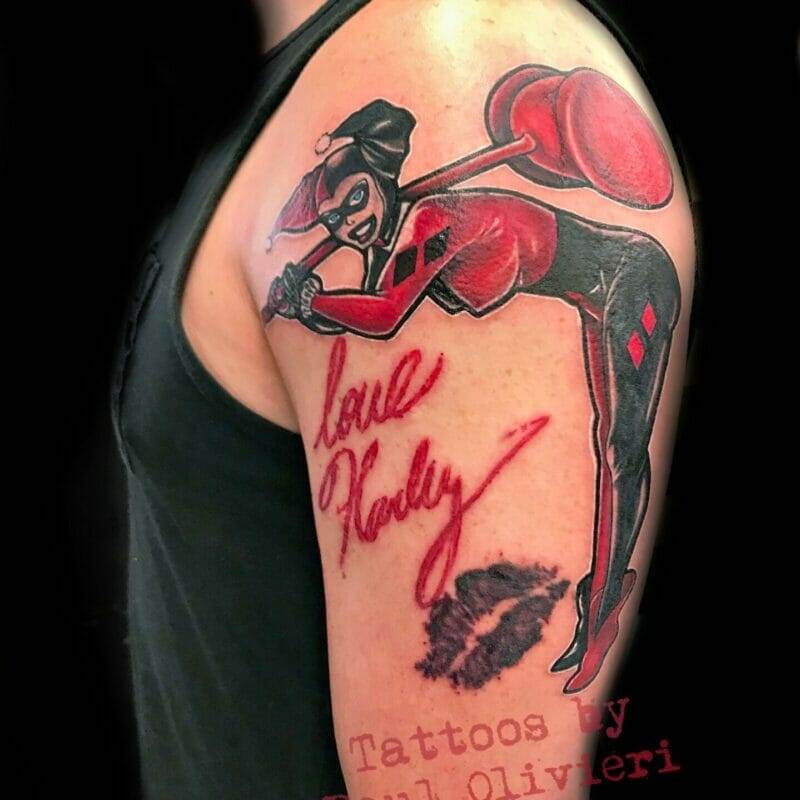 Love harley tattoo by paul oliver.