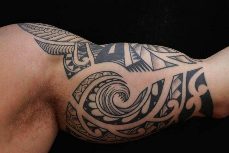 tribal tattoo, arm