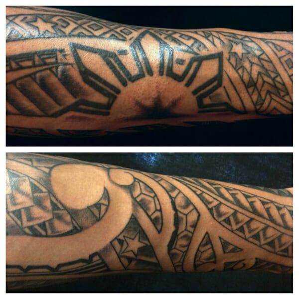 tribal tattoo, man