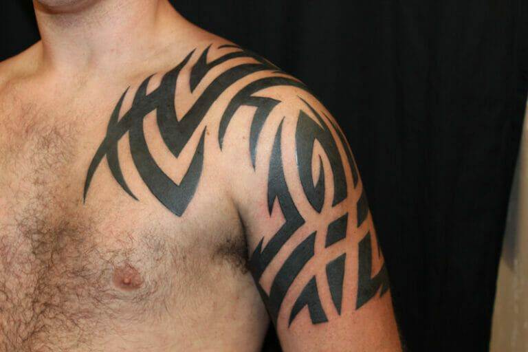 Tribal tattoo; man