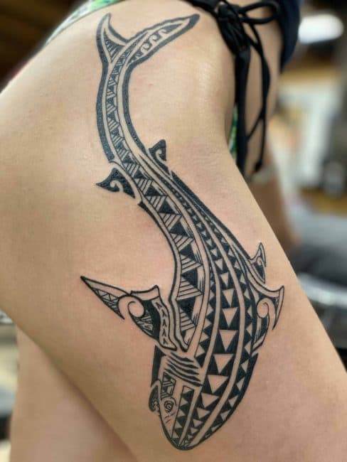 Tattoo uploaded by Keoki Nimmer • Hawaiian shark tooth tattoo done on maui.  The traditional way • Tattoodo