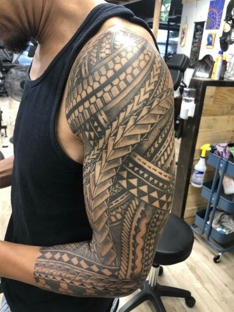 man, tribal tattoo