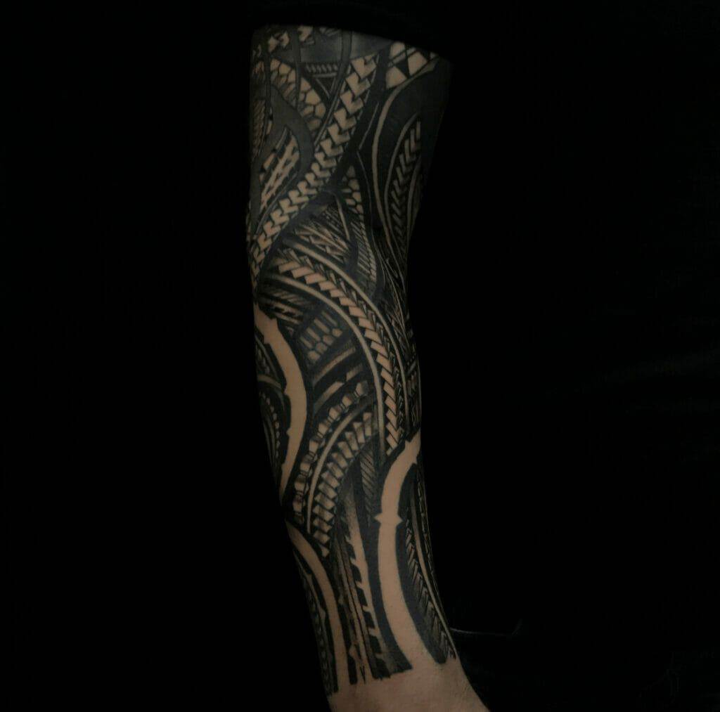 tribal, tattooed